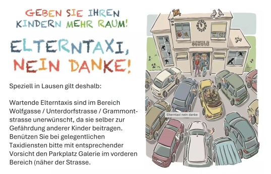 Elterntaxi Lausen nein danke