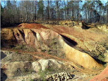 Huppergruben – farbige Erde